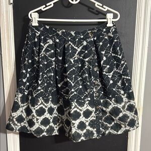 THAKOON for Target Full Print Button Front Skirt Size: 11 Length: 21”